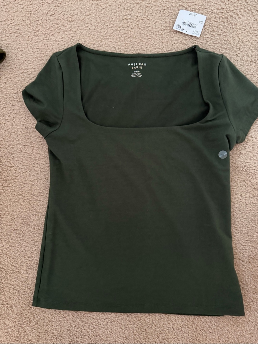 American Eagle top green NWT